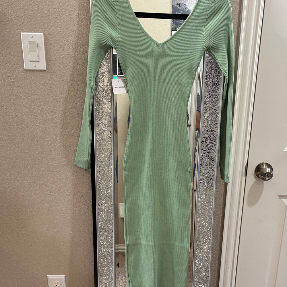 Better Be Mint Long Sleeve Dress - Picture 5 of 5